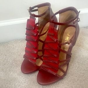 L.A.M.B. Rhett Redlea High Heel Sandal Size 7 NIB